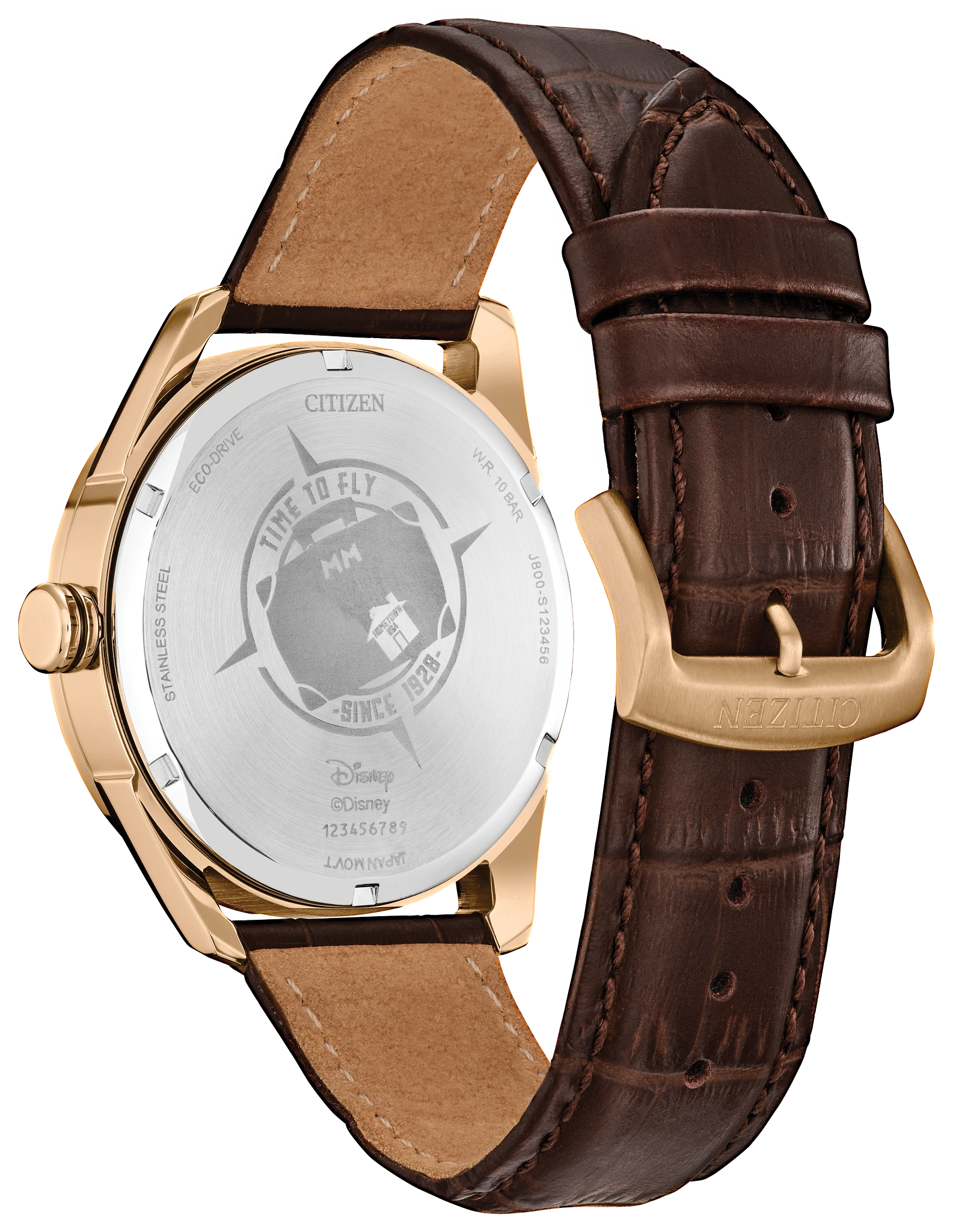 MIKI♡ Hometown Mickey Mouse Beige Dial Leather Strap AW0088-04W | CITIZEN